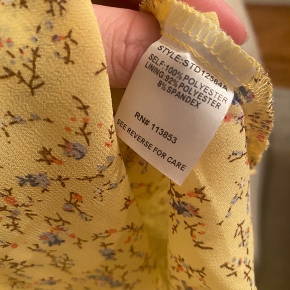 💛🌷yellow tiered midi dress - Picture 7 of 7